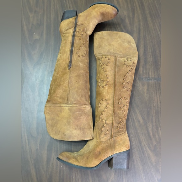 Carlos by Carlos Santana Noble over the knee tan suede boot 7 - Picture 15 of 16